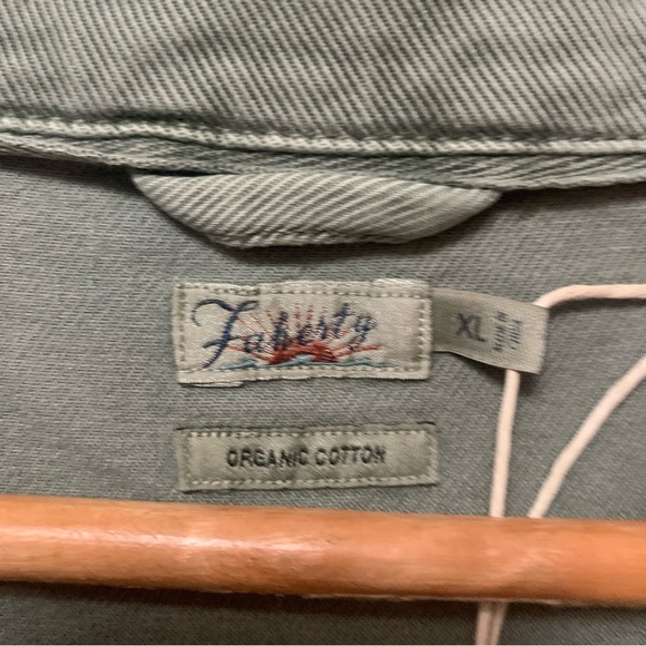 Faherty Overland Twill Jumpsuit in Olive Green Size XL NWT New - Picture 8 of 16